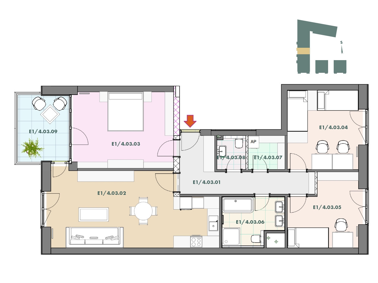 Delta - floorplan